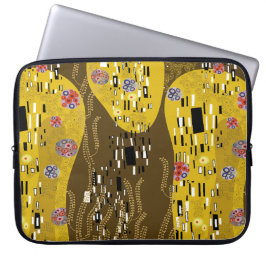 Klimt Inspiriertes Goldenes Muster Jugendstil Laptopschutzhülle