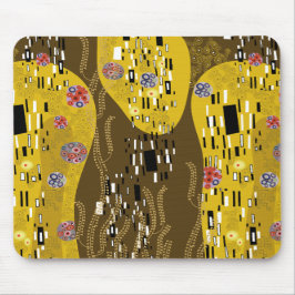 Klimt Inspiriertes Goldenes Muster Jugendstil Mousepad