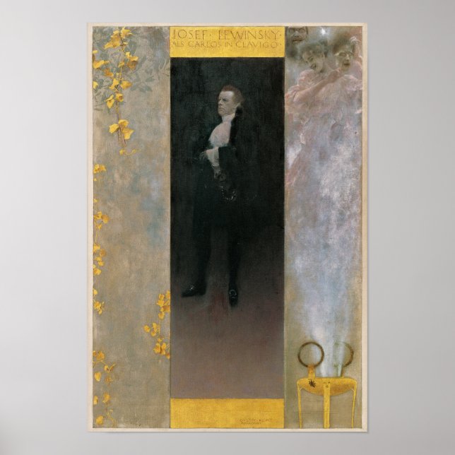 Klimt Josef Lewinsky als Carlos Print Poster (Vorne)