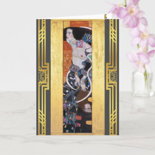 Klimt Judith II Jugendstil restauriertes Bild Karte