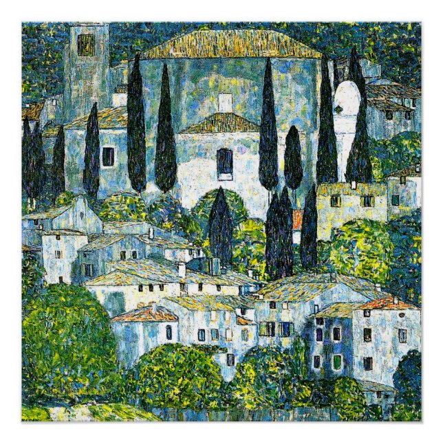 Klimt - Kirche in Cassone Poster (Vorderseite)
