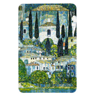 Klimt - Kirche von Cassone Magnet