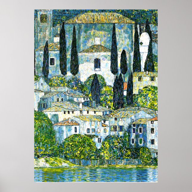 Klimt - Kirche von Cassone Poster (Vorne)