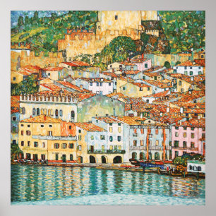 Klimt "Malcesine am Gardasee" Poster