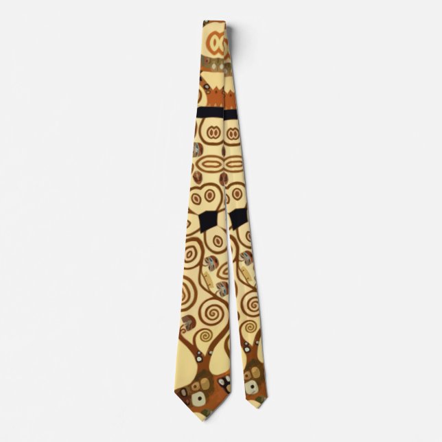Klimt motive Neck Tie Krawatte (Vorderseite)