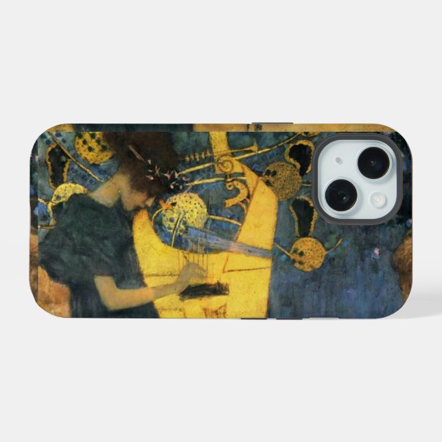 Klimt - Musik iPhone 15 Hülle (Rückseite (Horizontal))