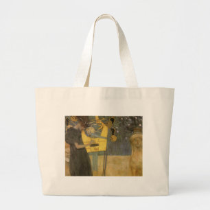Klimt ~ Musik Jumbo Stoffbeutel