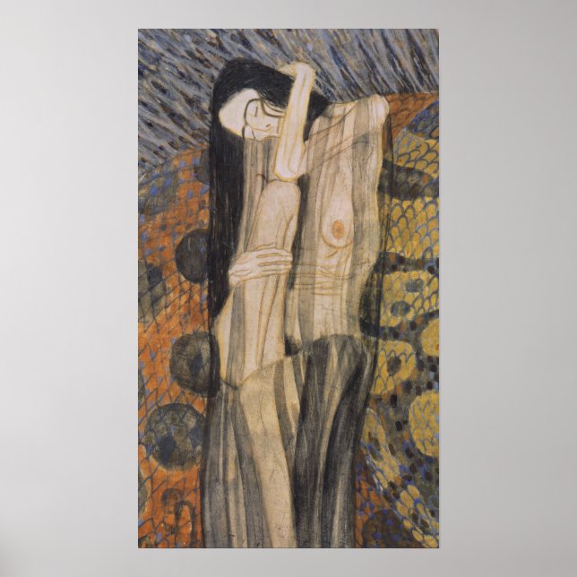 Klimt - Nagender Kummer Poster (Vorne)