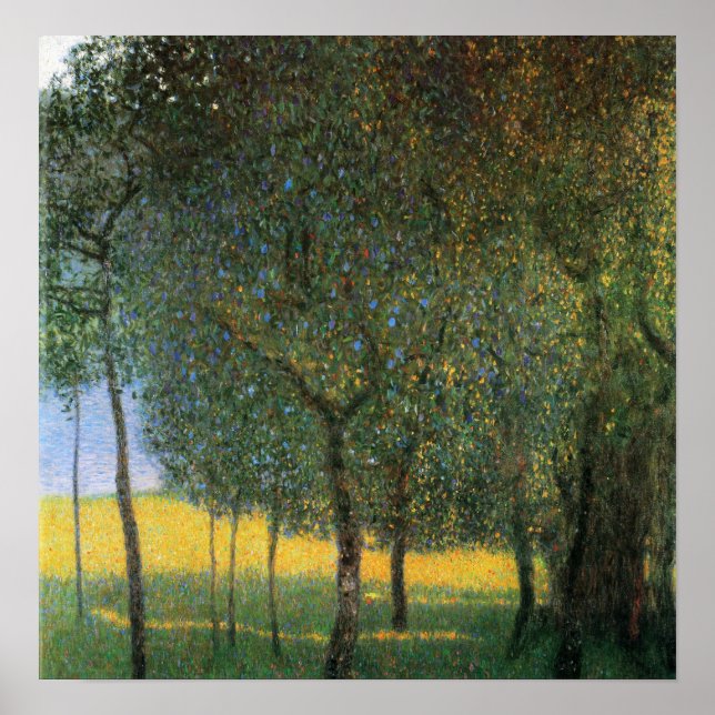 Klimt - Obstbäume 1901 Poster (Vorne)