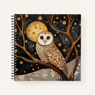 Klimt Owl Notebook/Sketchbook Notizbuch