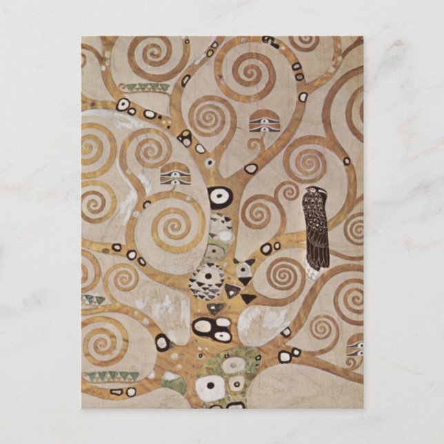 Klimt - Pflanze Vorlagen Stocletfries Postkarte (Vorderseite)