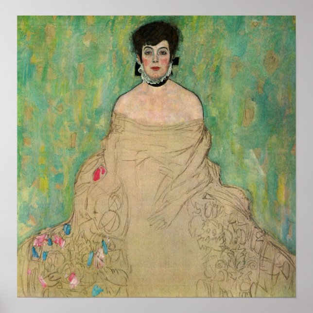 Klimt - Portrait von Amalie Zuckerkandl Poster (Vorne)