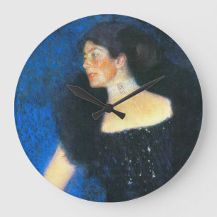 Klimt Portrait von Rose von Rosthorn-Friedmann Große Wanduhr