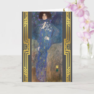 Klimt Restauated Portrait Emilie Floge Malerei Karte