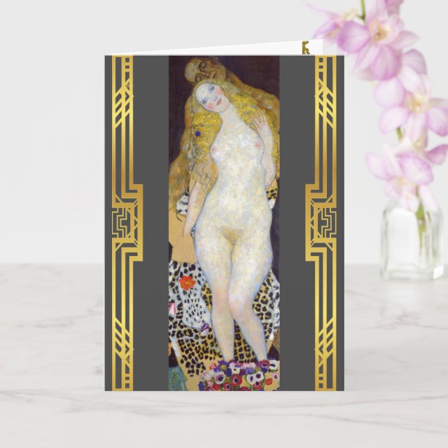 Klimt restauriert Adam und Eve Malerei Karte (Orchidee)