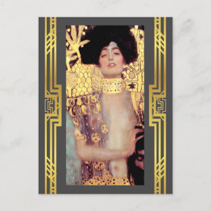 Klimt Restoring Judith Holofernes Art Nouveau Postkarte