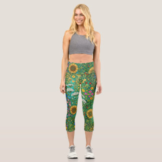 Klimt Sonnenblumenwiese Capri Leggings