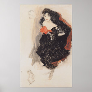 Klimt - Studie zu Gemälde Judith 1908 Poster