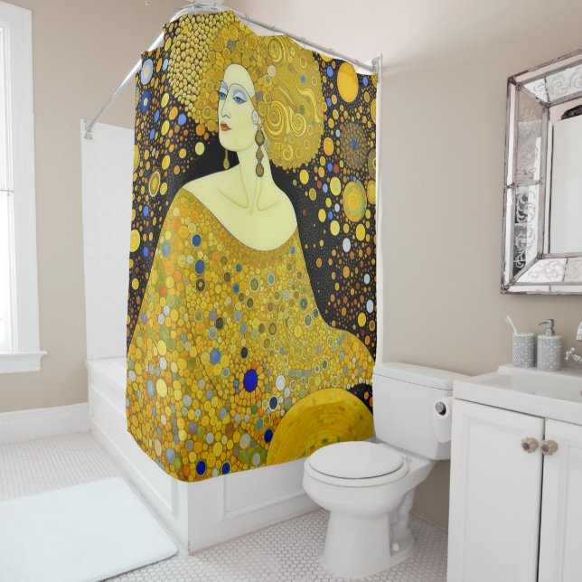 Klimt Style Woman Duschvorhang (Beispiel)