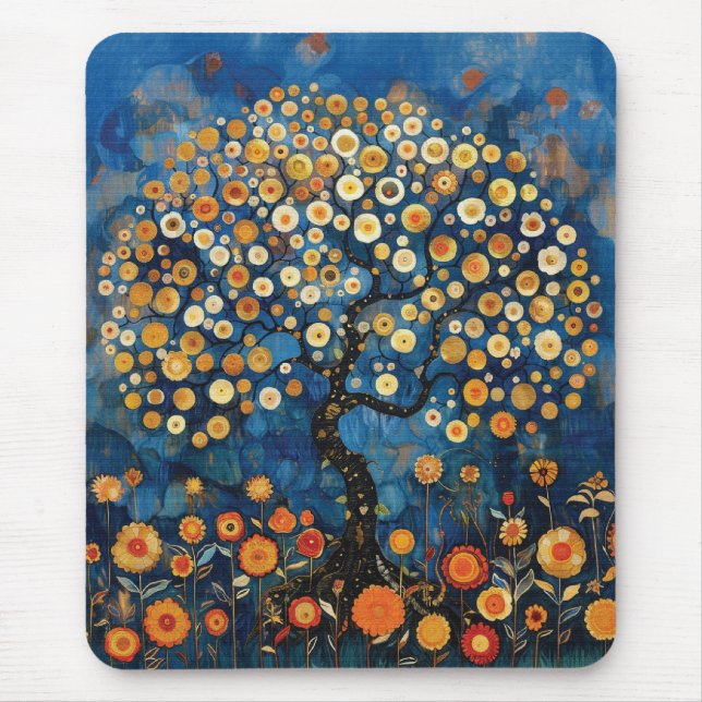 Klimt Tree of Life Mousepad (Vorne)