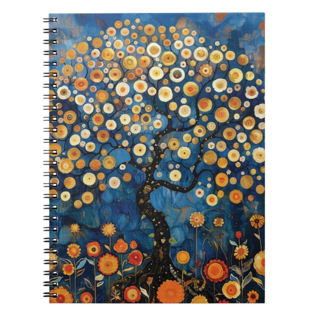 Klimt Tree of Life Notizblock (Vorderseite)