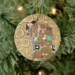 Klimt Umarmung Gold Kunst Ornament