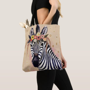 Klimt Zebra   geschmückt in den Blumen
