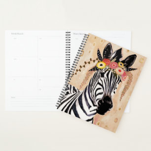 Klimt Zebra Krone der Blume Planer