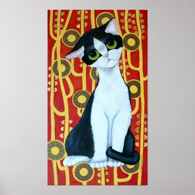 Klimts Katze Poster (Vorne)