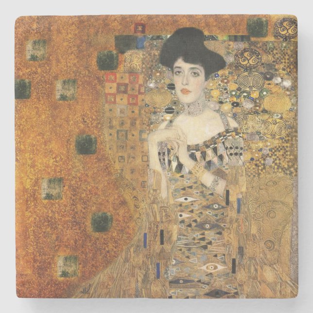 Klimts Portrait von Adele Bloch-Bauer Steinuntersetzer (Vorderseite)