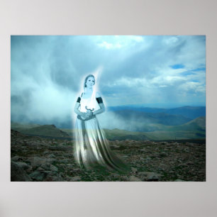 Klinge-Mädchen Poster