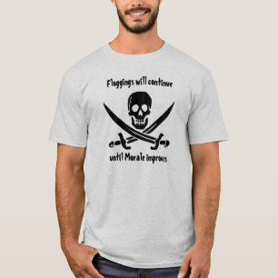 Klinge-Piraten-Moral-Piratenflagge-T - Shirt