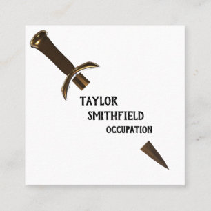 Klinge Quadratische Visitenkarte