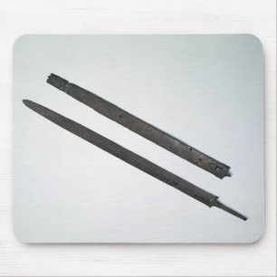 Klinge und Hülle, vom La Tene, die Schweiz Mousepad
