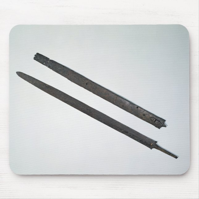 Klinge und Hülle, vom La Tene, die Schweiz Mousepad (Vorne)