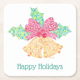 Klingel-Bell-Untersetzer durch Sue Weidlich Rechteckiger Pappuntersetzer