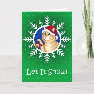 Klingel-Katze Feiertagskarte