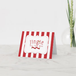 KLINGEL VOLLSTÄNDIG Weihnachten danken Ihnen zu Dankeskarte