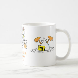 Klingeln-Enten-Kaffee-Cartoon-Tasse Tasse