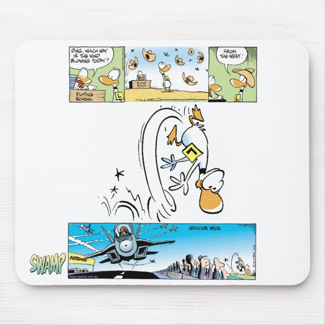 Klingeln-Enten-lustiger Cartoon Mousepad (Vorne)