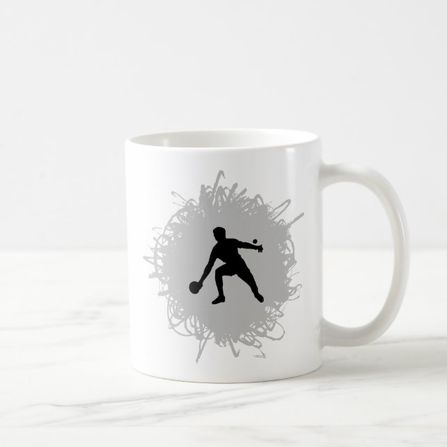 Klingeln Pong Gekritzel-Art Kaffeetasse (Rechts)