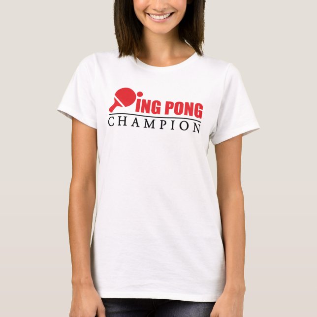 Klingeln Pong Meister T-Shirt (Vorderseite)