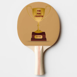 Klingeln Pong Meister-Trophäe-Paddel Tischtennis Schläger