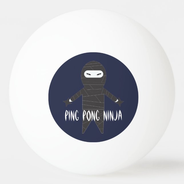 Klingeln Pong Ninja - Klingeln Pong Bälle Tischtennisball (Vorderseite)