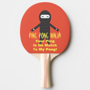 Klingeln Pong Ninja lustiges Klingeln Pong Paddel Tischtennis Schläger