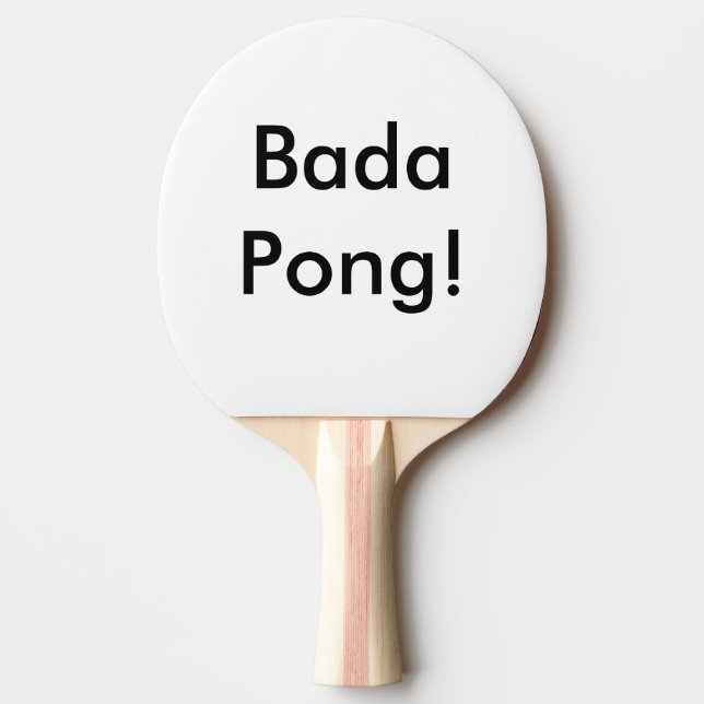 Klingeln Pong Paddel kundenspezifisches Bada Pong! Tischtennis Schläger (Vorderseite)