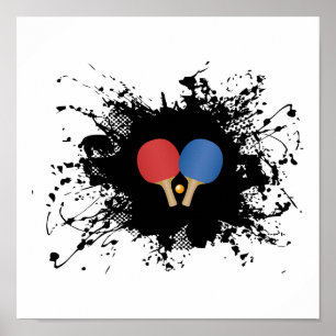 Klingeln Pong städtische Art Poster