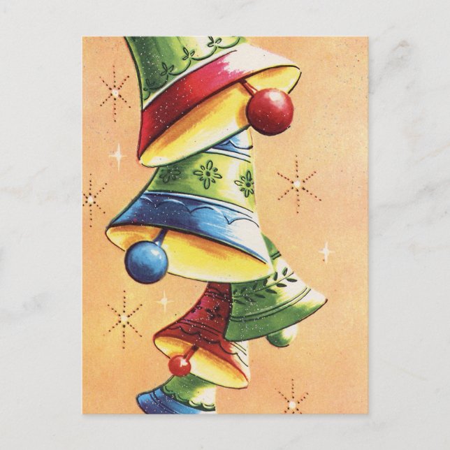 Klingelnde Glocken Postkarte (Vorderseite)