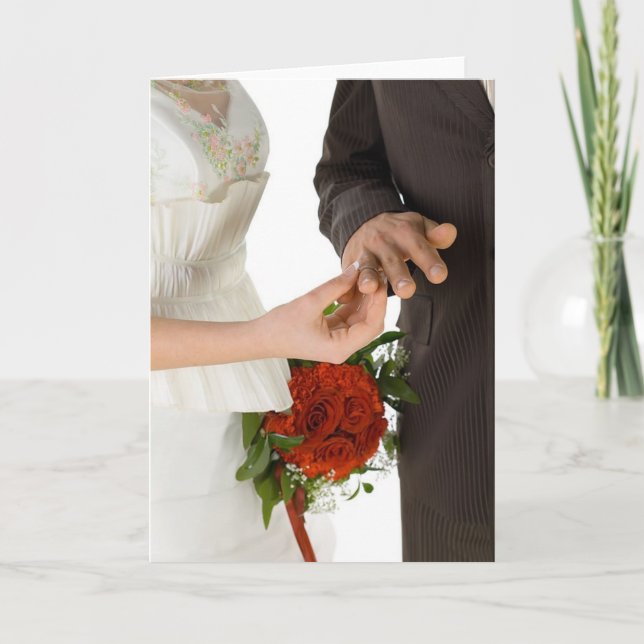 Klingelton am Finger Karte (Vorderseite)