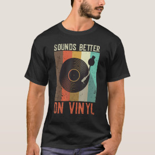 Klingt besser auf Vintage Gestaltung von Vinyl Rec T-Shirt